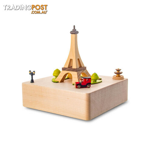 Eiffel Tower Moving Wooden Musical Box - EFF01 - 4711717201302