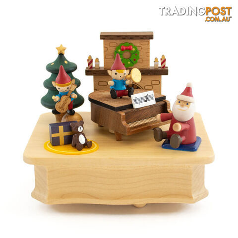 Christmas Concert Moving Wooden Musical Box - CCMWMB01 - 4711717289973