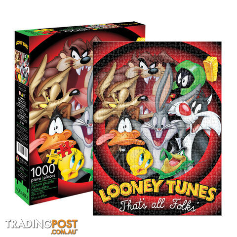 Looney Tunes That's All Folks 1000pc Jigsaw Puzzle - LTTAF1PCJP