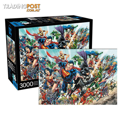DC Comics Cast 3000pc Jigsaw Puzzle - DCCC3000PCJP01 - 840391145634