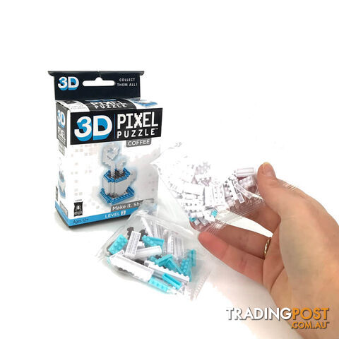Coffee 3D Pixel Puzzle - C3DPP01 - 023332312023
