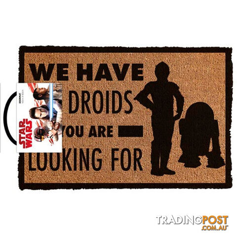 Star Wars We Have the Droids You're Looking for Door Mat - SWWHTDYLFDM01 - 9316414112750
