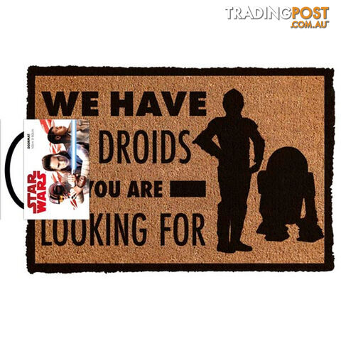 Star Wars We Have the Droids You're Looking for Door Mat - SWWHTDYLFDM01 - 9316414112750