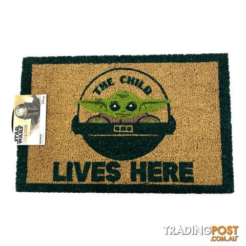 Star Wars The Mandalorian The Child Lives Here Door Mat - SWTMTCLHDM01 - 9316414133960