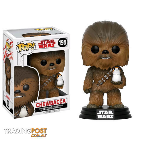Star Wars Chewbacca with Porg Pop Vinyl Figure - SWCWPPVF01 - 889698147484