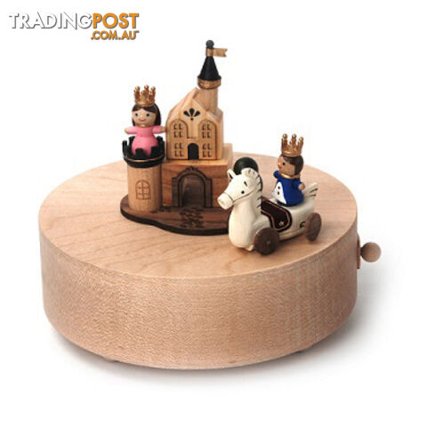 Sleeping Beauty and Prince Charming Moving Wooden Musical Box - SLP03 - 4711717184377