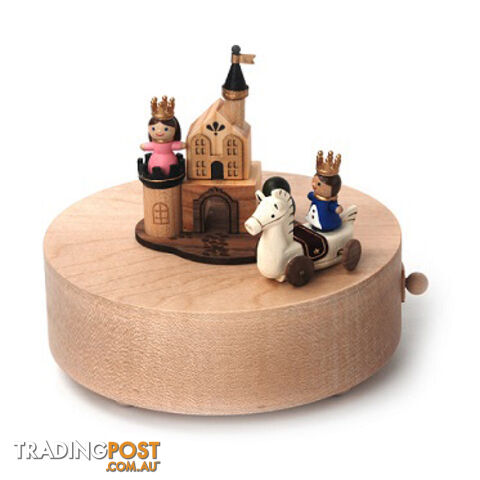 Sleeping Beauty and Prince Charming Moving Wooden Musical Box - SLP03 - 4711717184377