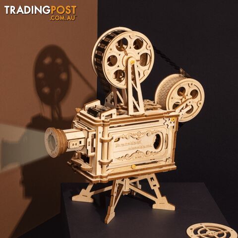 Robotime Mechanical Gears Vitascope Vintage Movie Projector - RMGV001 - 6946785165098