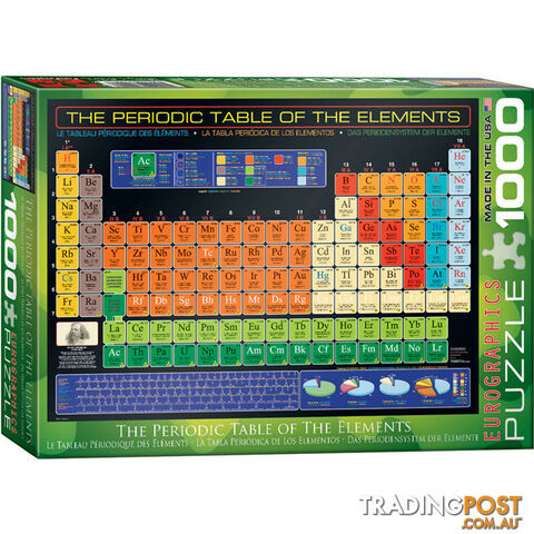 The Periodic Table of the Elements Jigsaw Puzzle - THP03 - 628136610018