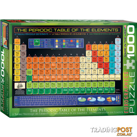 The Periodic Table of the Elements Jigsaw Puzzle - THP03 - 628136610018