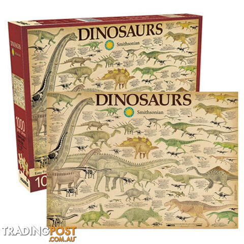 Smithsonian Dinosaurs 1000pc Jigsaw Puzzle - SD1PCJP01 - 840391116221