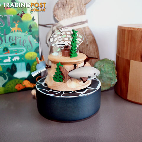 Deep Sea Roaming Moving Wooden Music Box - DSRMWMB01 - 4711717243548