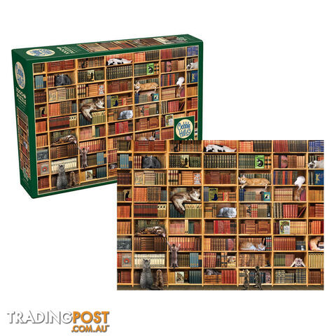 The Cat Library 1000pc Jigsaw Puzzle - TCL1000PCJP01 - 625012802161