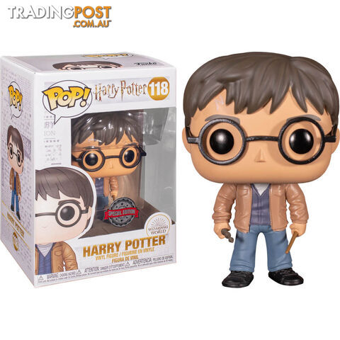Harry Potter with Two Wands US Exclusive Pop Vinyl Figure - HPWTWUSEPVF01 - 889698473453