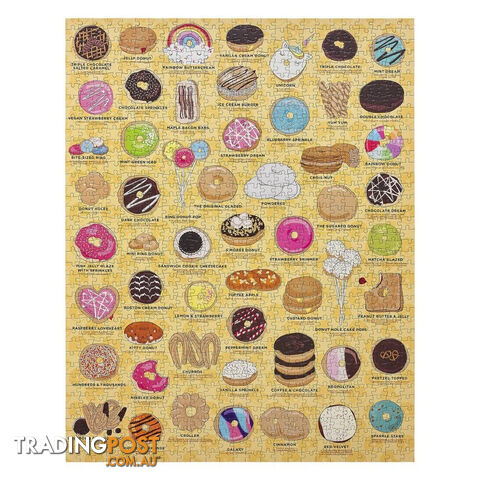 Donut Lover's 1000pc Jigsaw Puzzle - DL1000PCJP01 - 5055923766293