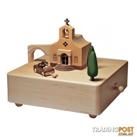 Wedding Church Moving Wooden Musical Box - WDD01 - 4711717170134