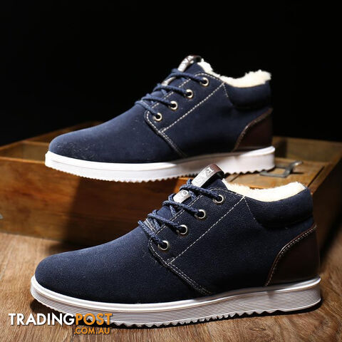 Custom Afterpay Blue 1 / 9Warm Boots Velutinous Thermal Liner Snow Boots High-top Boots Men Shoes Ankle Boots