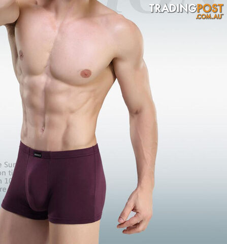 Custom Afterpay winered2 / XLSoft breathable Bamboo fiber Men Underwear U convex corner men's modal Flower printed pants Boxers Shorts