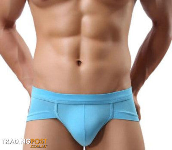 Custom Afterpay Sky Blue / LAmazing Men Underwear Men's Briefs Soft Underpants 5Colors