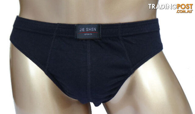 Custom Afterpay black / 4XLcotton underwear ultra-large size men's briefs male solid color underpants