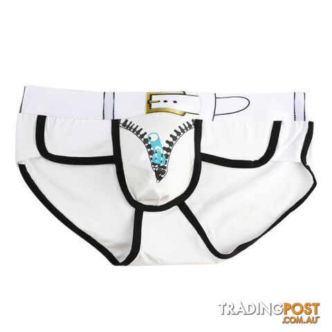 Custom Afterpay White / MTemptation The Underwear Solid Nylon Spandex Briefs Ice Breathable Transparent Underwear Men Brand Mens Brief #2458
