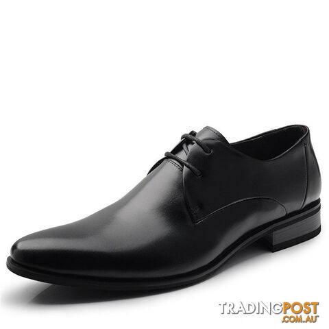 Custom Afterpay Black / 10100% Genuine Leather Men Dress Shoes Luxury Men's Business Casual Shoes Classic Gentleman Shoes Brand TAIMA 38-45