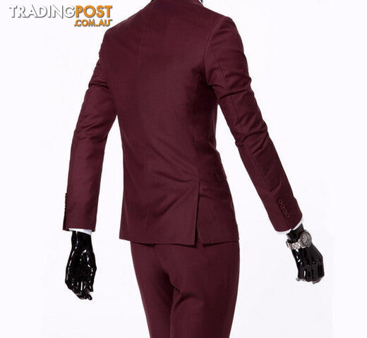Custom Afterpay 2 pieces an hong se / XSboutique men suit sets / Men's two button Blazers suit+vest+jacket pants
