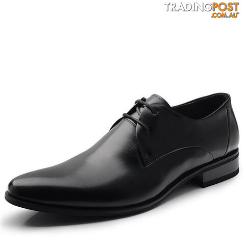 Custom Afterpay Black / 12100% Genuine Leather Men Dress Shoes Luxury Men's Business Casual Shoes Classic Gentleman Shoes Brand TAIMA 38-45