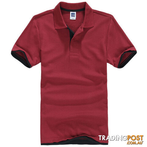 Custom Afterpay 9 / XLMen's Brand Polo Shirt For Men Polos Men Cotton Short Sleeve shirt Brands jerseys golftennis