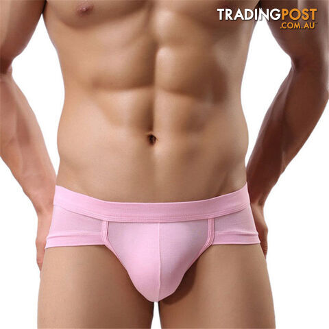 Custom Afterpay Pink / LTrunks Underwear Men Men's Boxer Shorts Bulge Pouch soft Underpants Low Waist 5 Colors High