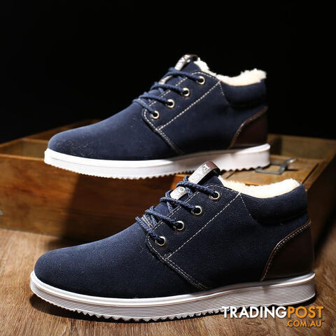 Custom Afterpay Blue 1 / 7Warm Boots Velutinous Thermal Liner Snow Boots High-top Boots Men Shoes Ankle Boots