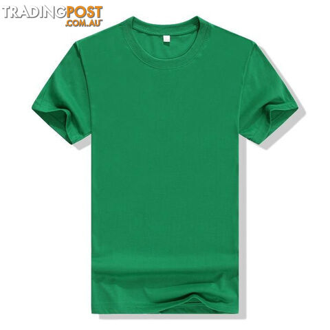 Custom Afterpay Deep Green / 4XLStyle Cotton Short Sleeve Men's Fashion Basic Solid T-Shirt Size S-4XL