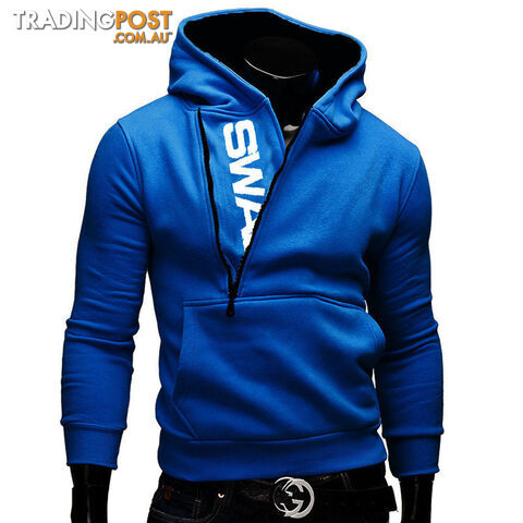 Custom Afterpay Blue / XLFashion Men Jacket Plus Size Casual Long Sleeve Solid Color Tops Korean Trend Slim Hombre sweatshirt Zipper coat M-6XL LB