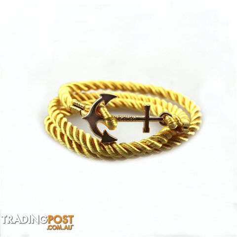 Custom Afterpay P1647Vintage Anchor Bracelet Men Women Trendy Rope Bracelet Fashion Accessories Fine Jewelry