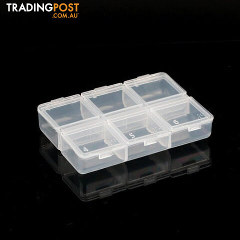 Custom Afterpay 8.2x5.9x1.3cmTransparent Plastic Storage Jewelry Box Compartment Adjustable Container For Beads Earring Box For Jewelry Rectangle Box Case