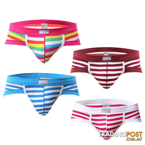 Custom Afterpay group 2 / XXXL4 Pcs/lot Male Underwear Cotton Men Briefs Underwear Striped Men Briefs Shorts Men Underpants Underwear Briefs Men