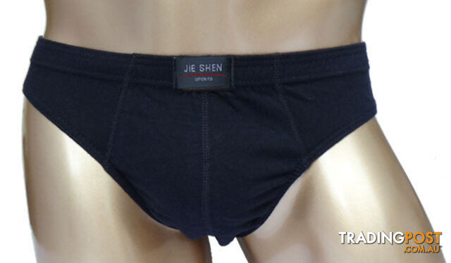 Custom Afterpay black / 5XLcotton underwear ultra-large size men's briefs male solid color underpants