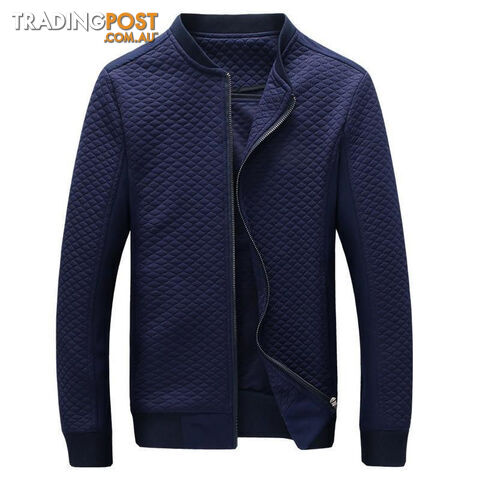 Custom Afterpay Blue / MSlim Thin Men Jacket Fashion Clothes of high cotton fabric Jackets ZIP closure