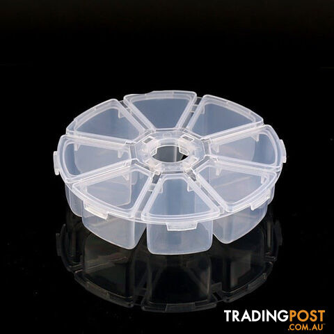 Custom Afterpay 10.3x2.5cmTransparent Plastic Storage Jewelry Box Compartment Adjustable Container For Beads Earring Box For Jewelry Rectangle Box Case