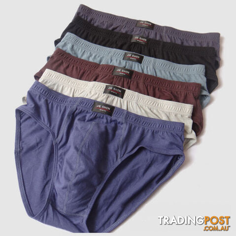 Custom Afterpay random / XXXLcotton underwear ultra-large size men's briefs male solid color underpants