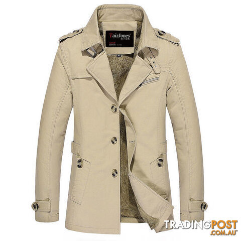 Custom Afterpay khaki / XXXLJacket Men Coat hight Brand Fleece Warm fashion Cotton Padded Coat BIG SIZE Male Clothes Outerwear Plus 5XL