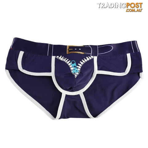 Custom Afterpay Blue / LTemptation The Underwear Solid Nylon Spandex Briefs Ice Breathable Transparent Underwear Men Brand Mens Brief #2458