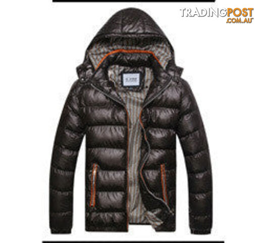 Custom Afterpay black / XXLMen Fashion Casual Down Parka Hooded Man Coat Jacket Windproof High Plus Size MWM516