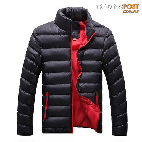 Custom Afterpay Balck red / XXXLThick Jacket Men Duck Down Coat Man Parka Overcoat Stand Collar mens Jackets and Coats