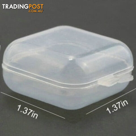 Custom Afterpay 3.5x3.5x2cmTransparent Plastic Storage Jewelry Box Compartment Adjustable Container For Beads Earring Box For Jewelry Rectangle Box Case