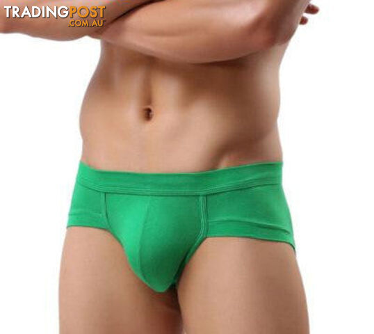Custom Afterpay Green / XLAmazing Men Underwear Men's Briefs Soft Underpants 5Colors