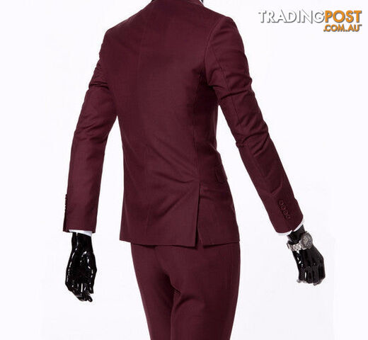 Custom Afterpay 2 pieces an hong se / Sboutique men suit sets / Men's two button Blazers suit+vest+jacket pants