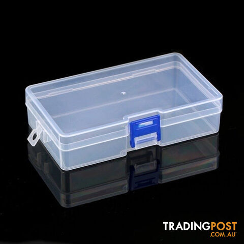 Custom Afterpay 14.5x8.2x3.5cmTransparent Plastic Storage Jewelry Box Compartment Adjustable Container For Beads Earring Box For Jewelry Rectangle Box Case