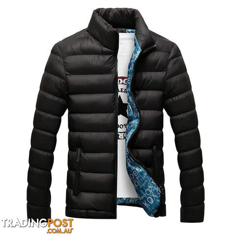 Custom Afterpay Balck blue / XXLThick Jacket Men Duck Down Coat Man Parka Overcoat Stand Collar mens Jackets and Coats