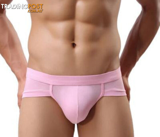 Custom Afterpay Pink / LAmazing Men Underwear Men's Briefs Soft Underpants 5Colors